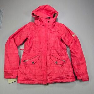 686 Reserved Luster Ski Snowboard Jacket Womens XS Pink Insulated Waterproof